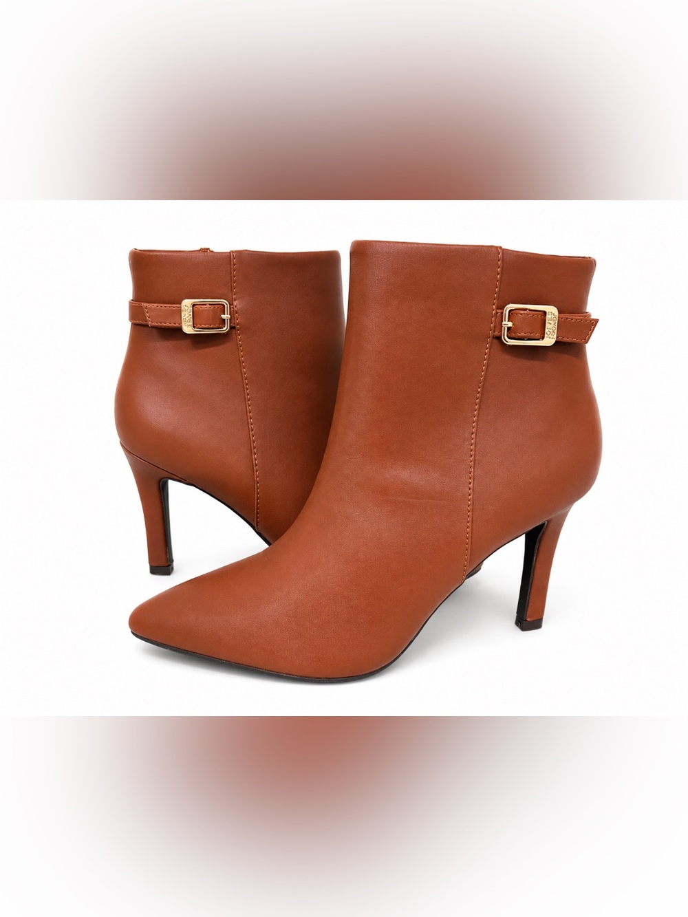 Jones New York Verra Ankle Booties – Cognac – Size 9M – Brand New Try On Only